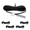 Innfeeltech 5 Pcs Waterproof Digital Thermal Temperature Sensor Probe 2M