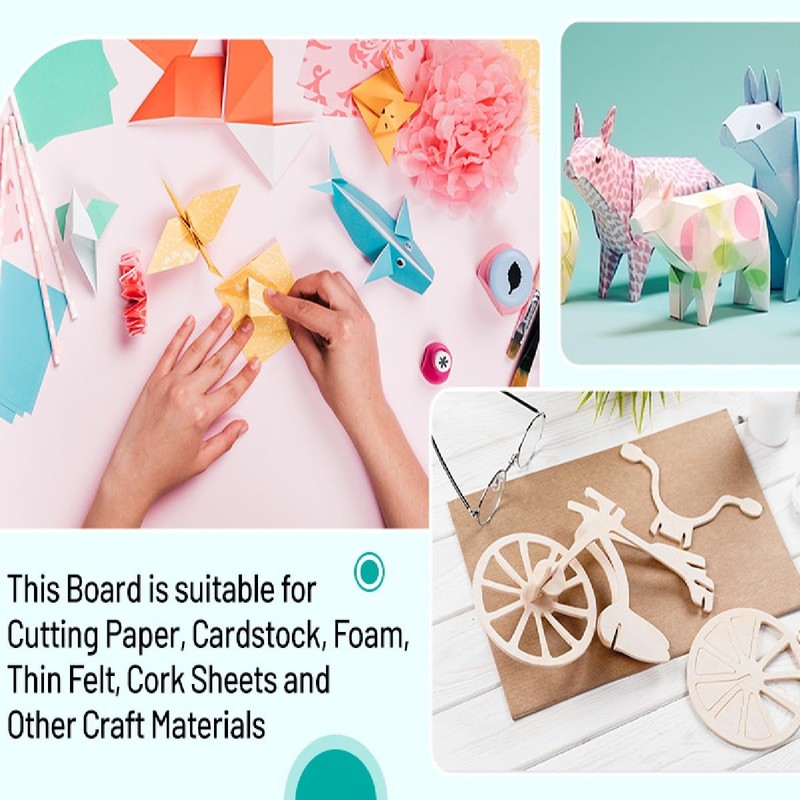 Craft Paper Trimmer & Scoring Board - 12.2x12.2 Inch Foldable