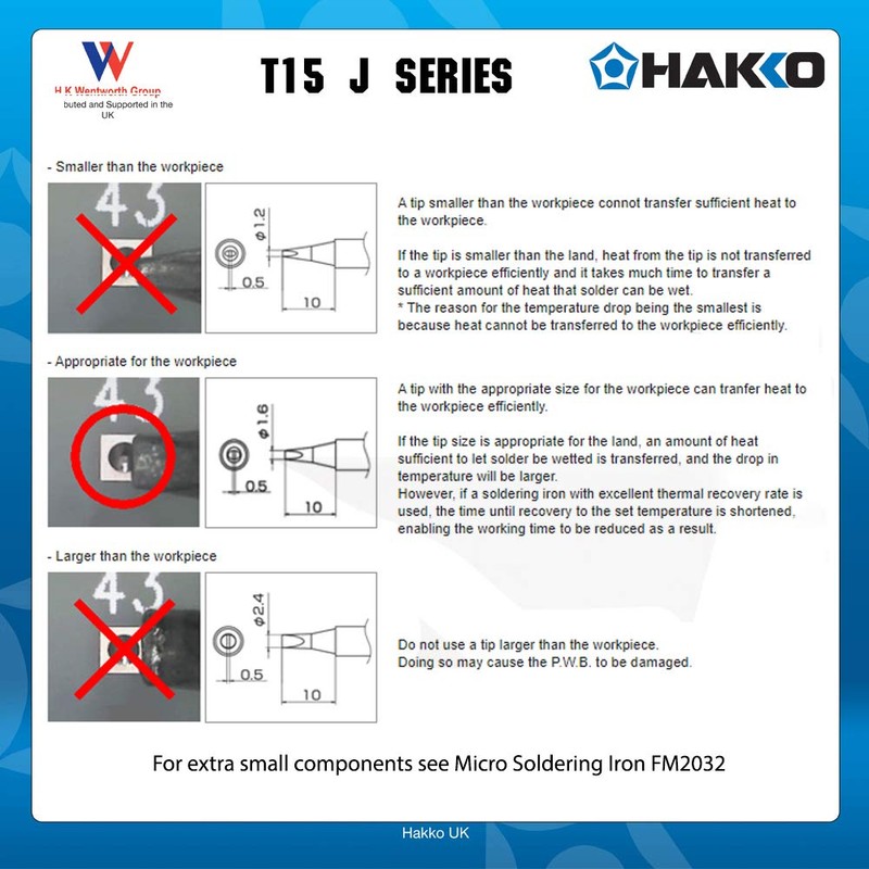 Hakko T15-JL02 Soldering Iron Tip