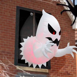 Gazaar Inflatable Ghost LED Flying Ghost Window Hallowmas Yard Decoration