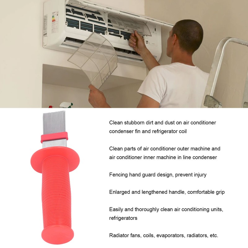 Air Conditioner Condenser Fin Cleaner Comb Stainless Steel Radiator Repair