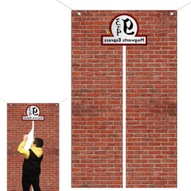 Gleis 9 3/4 Curtain for Magic World Fans - Wall Decoration, Party Decoration, and Birthday Decoration - Impressive Door Curtain for Your Home