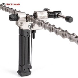 BIKE HAND Bicycle Chain Breaker Splitter Tool Bike Chain Pin Remover Removal Joining Tool for 1-Speed to 7, 8, 9, 10, 11,12-Speed Chains - 2 in 1 Quick Link Tool & Chain Breaker (YC-325SC)