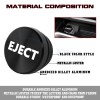 Aluminum Engine Start Stop & Eject Cigarette Lighter Button Trim