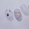 Gingerbread Winter Garden Handmade Nail Tips - Coffin Midi /