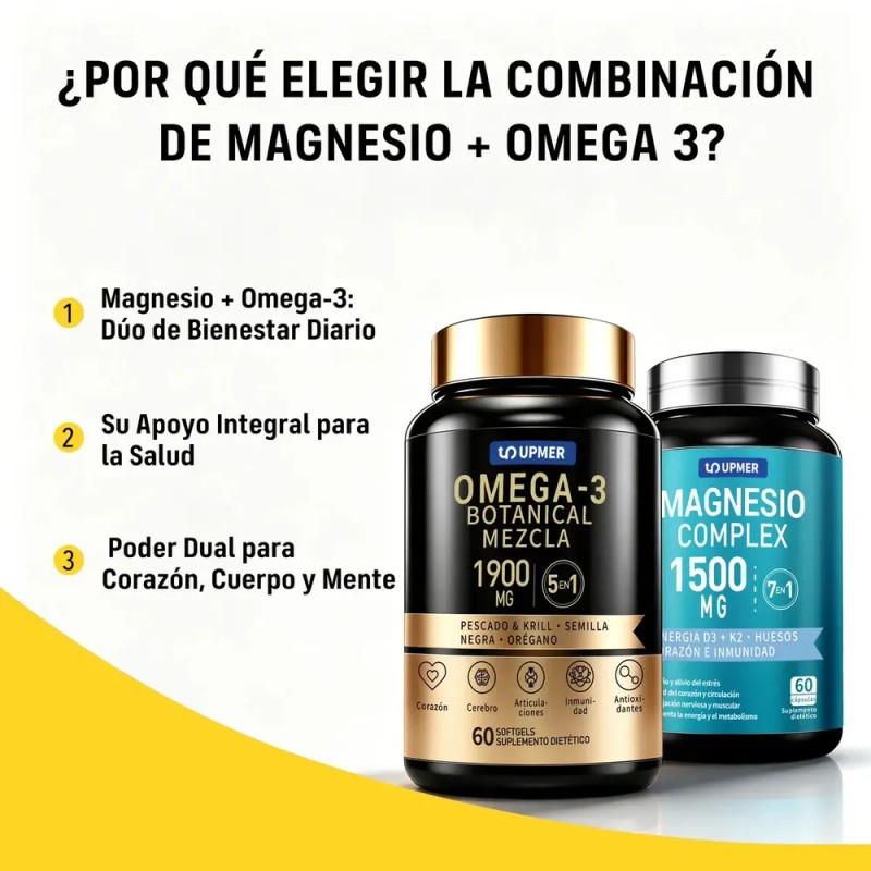Upmer Pack Duo: Magnesio 7 En 1 + Omega 3