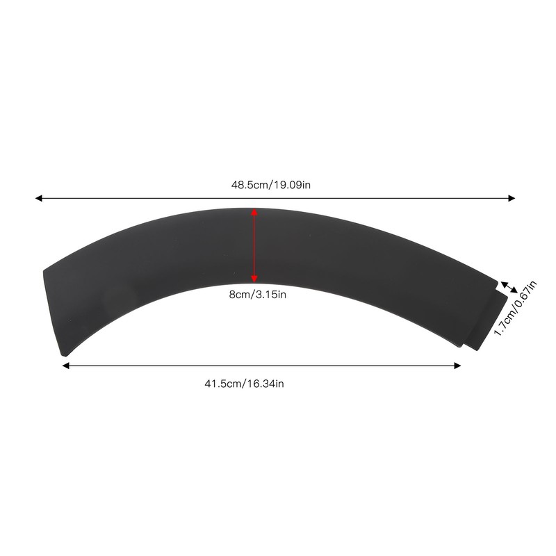 Wheel Mudguard Arch Cover Scratch Resistant Sporty Front Hood Wheel