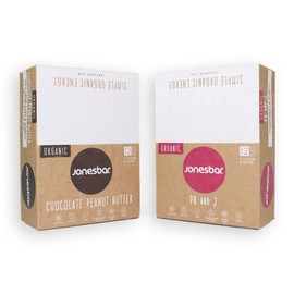 JONESBAR USDA Organic Fruit & Nut Bar, Non-GMO, Kosher, Vegan, Gluten Free, Simple Snack Bar (24 Bars (2 Boxes)) (Best Sellers)