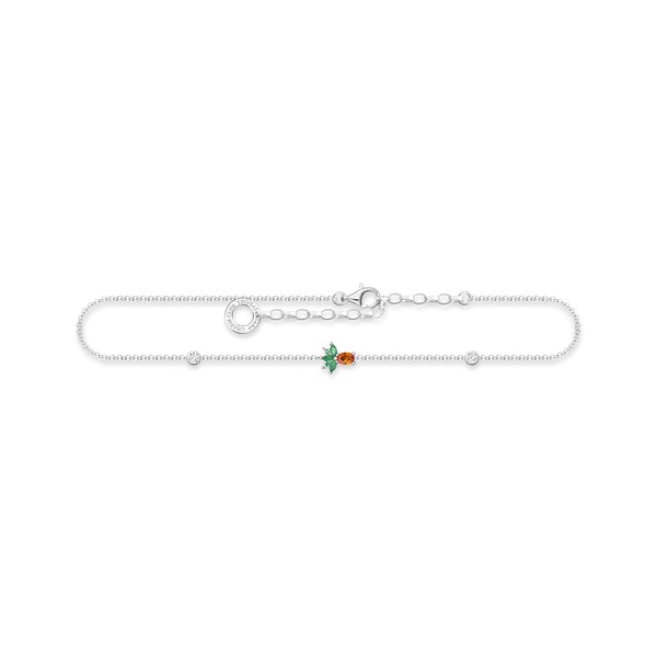 THOMAS SABO AK0022-166-7-L27V Women's Anklet 925 Sterling Silver with Cubic