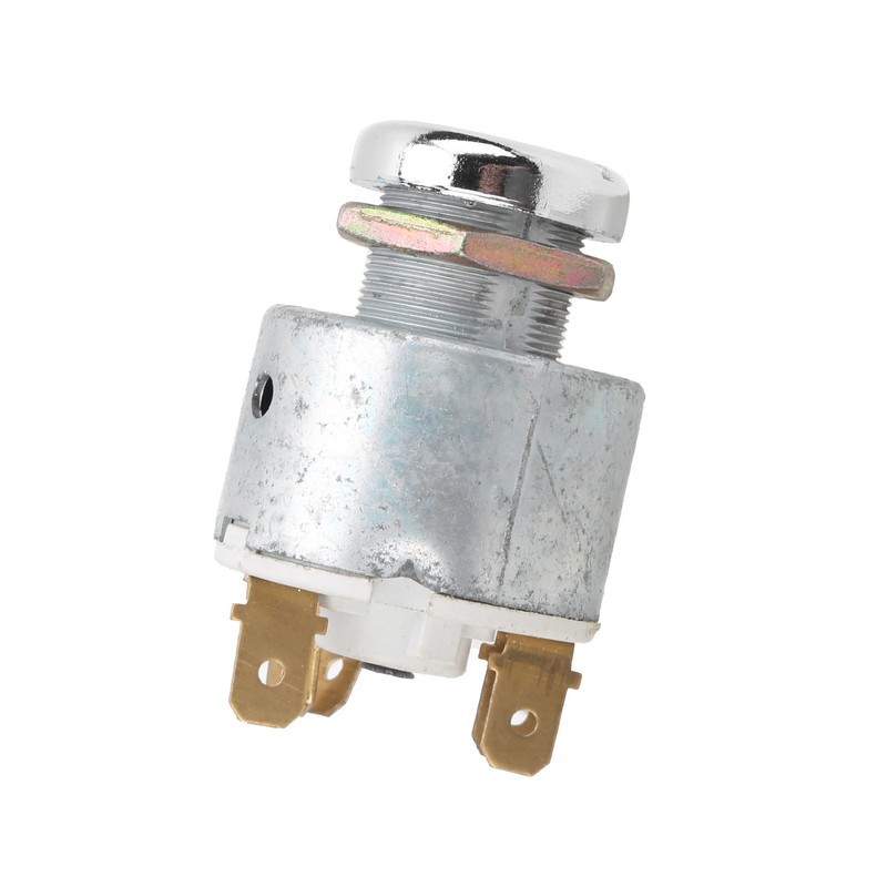 Universal Ignition Switch Lock Cylinder with Keys Aluminum Alloy Replacement