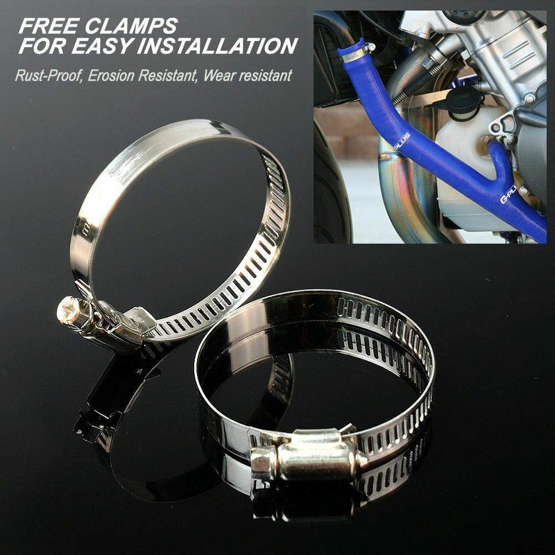 G-PLUS Silicone Radiator Coolant Hose Pipe Kit Clamps Compatible With