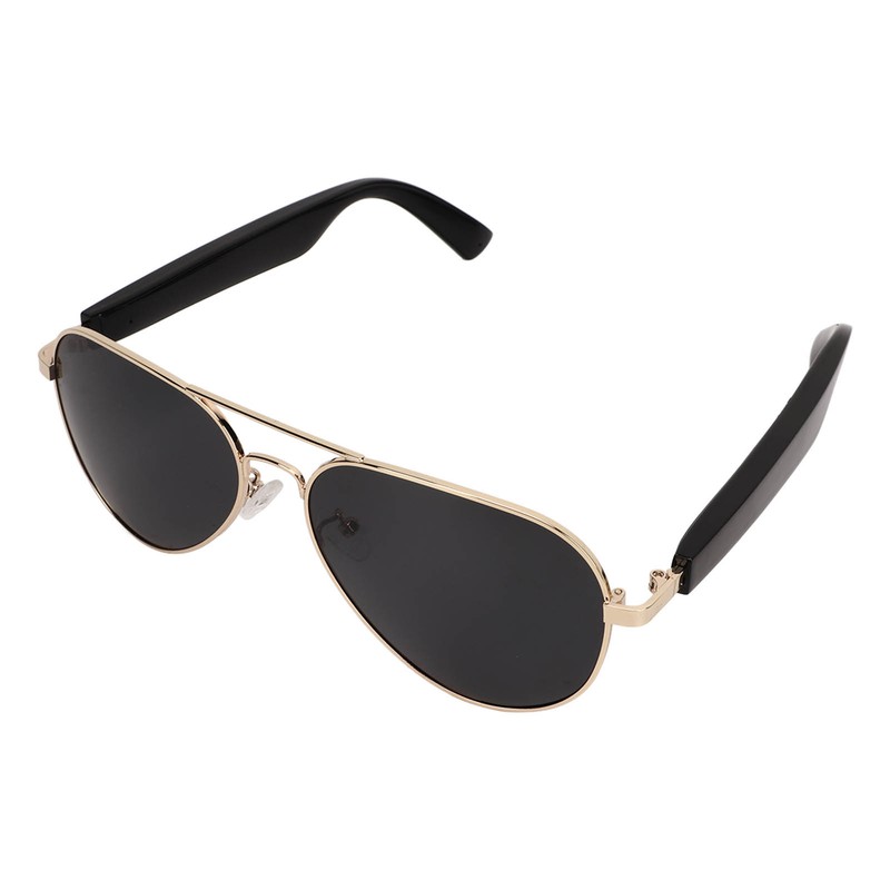 Bluetooth Sunglasses Gold Frame Smart Audio Glasses Stereo Speakers Music