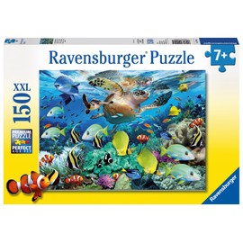 Ravensburger Underwater Paradise Jigsaw Puzzle - 150 Unique Pieces | Engaging and Educational Toy and Anti-Glare Surface | Ideal Gift for Kids | FSC Certified and Climate Pledge Friendly