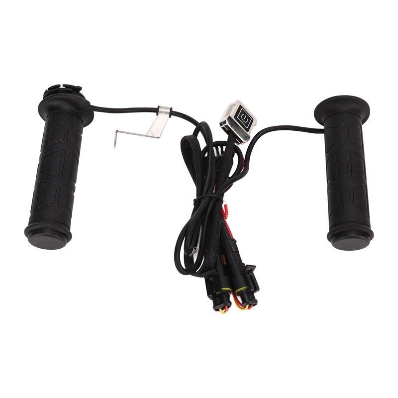 1 Pair Handlebar Heated Grip 3 Level Temperature Adjustment Electric
