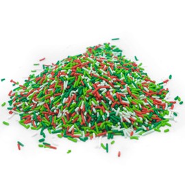 Mistletoe Magic Sprinkle Mix - 4 oz Resealable Stand Up Candy Bag - Christmas Themed Sprinkle Topping - Bulk Holiday Sprinkles for Baking and Desserts