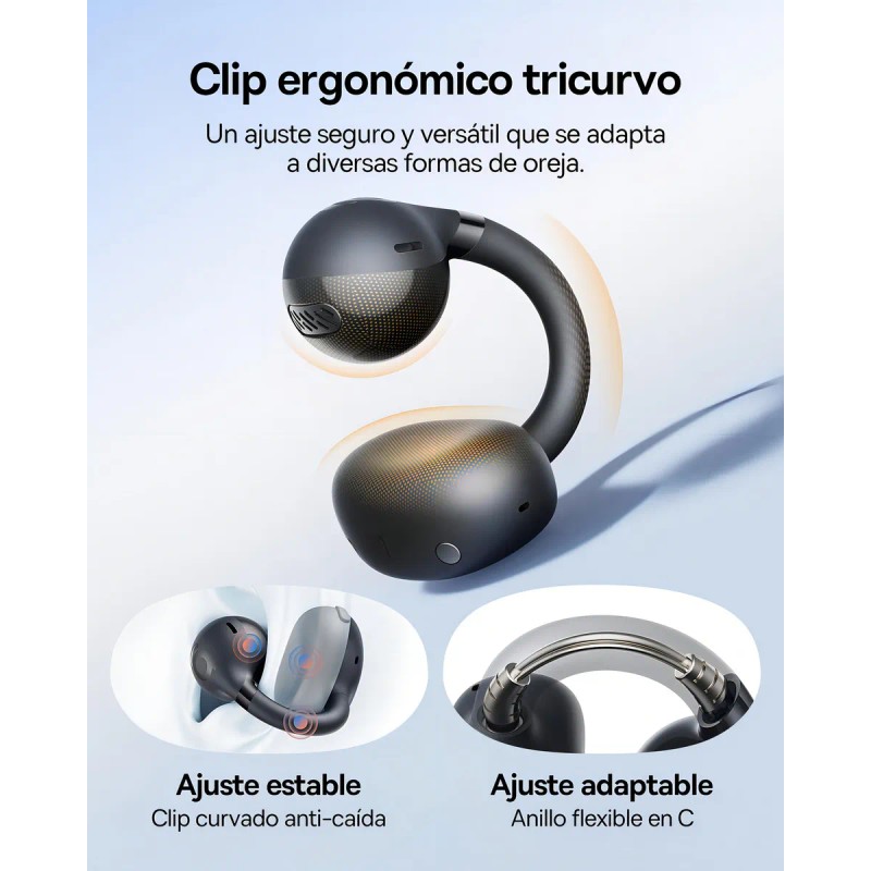 Audfonos de Oreja Abierta Baseus BC1, Clip-ear Inalambricos Bluetooth 6.0