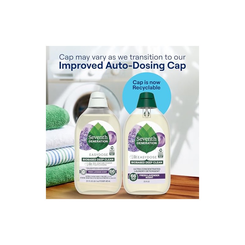 Seventh Generation EasyDose Laundry Detergent Fresh Lavender Ultra Concentrated Washing