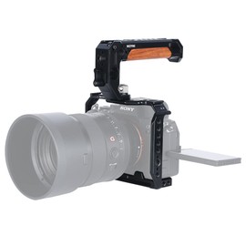 NICEYRIG A7 IV Aluminum Alloy Camera Cage Kit Video Rig with Top Handle for Sony Alpha 7 IV/Alpha 7S III