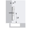 HETTICH Sensys 8645i TH52 Concealed Hinge, Corner Stop 110° with