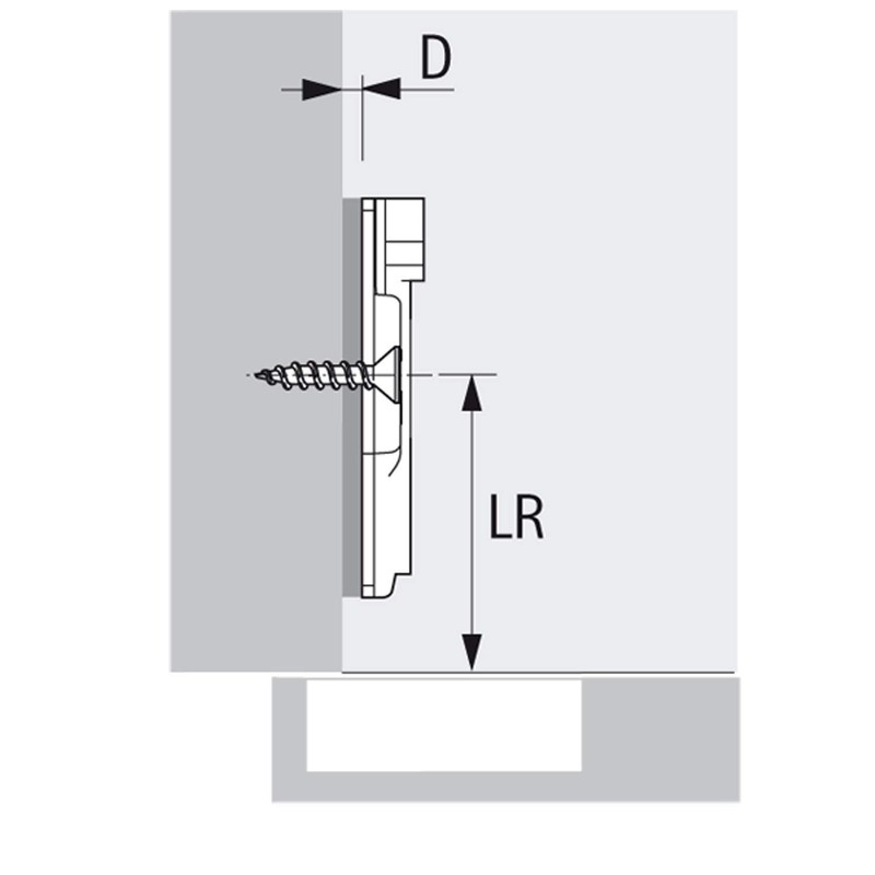 HETTICH Sensys 8645i TH52 Concealed Hinge, Corner Stop 110° with