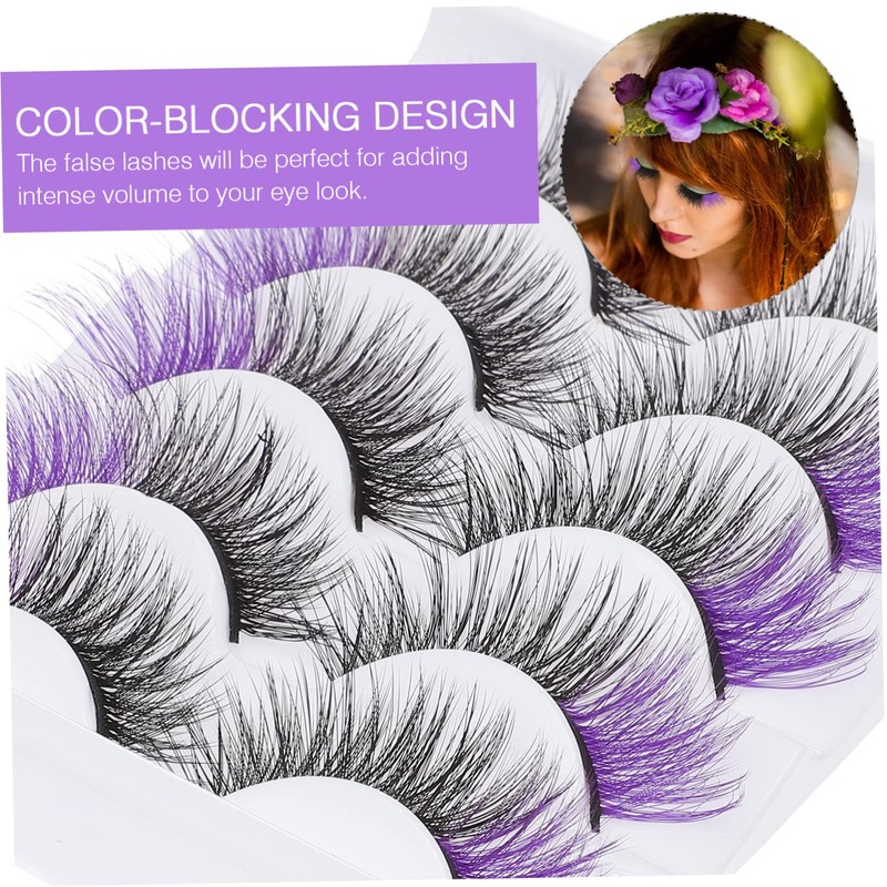FOMIYES 5sets False Eye Lashes with Volume Beauty Eyelash Set