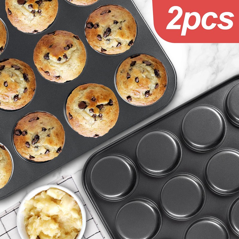 Muffin Top Pan 2 Pack Baking Pans Whoopie Pie Pan,