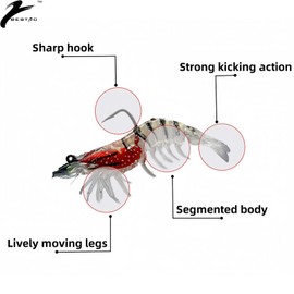 Bestac Fishing Lures Set for Freshwater and Saltwater,Soft Plastic Swimbaits with Paddle TailLifelike Multi Jointed Swimbaits 3.5in/14g (C)