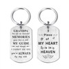 DEGASKEN Grandpa Memorial Keychain Gift, Loss of Grandfather Gifts, Missing