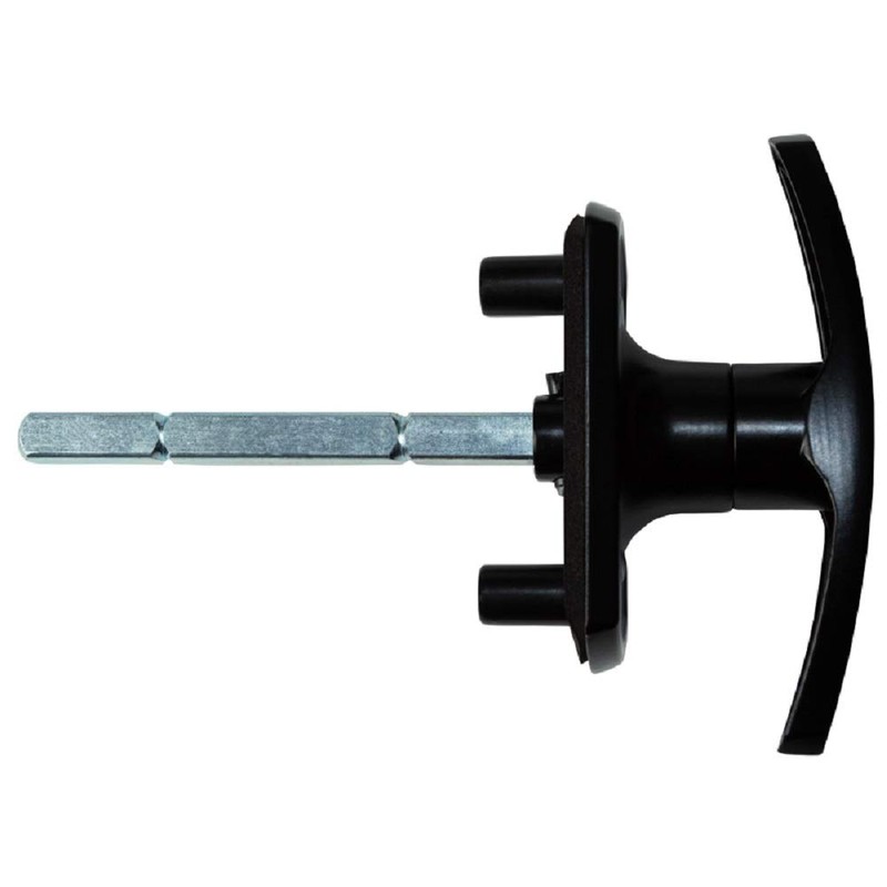 Garage Door Parts Cardale Black Powder Coated T Handle