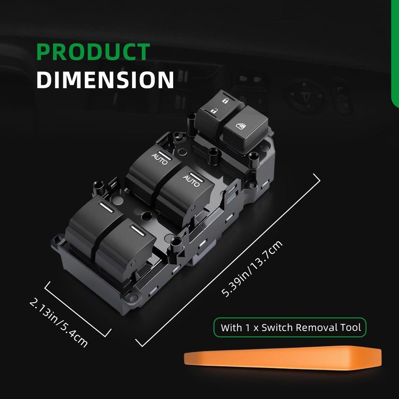 Front Left Driver Side Master Window Switch for Honda Accord