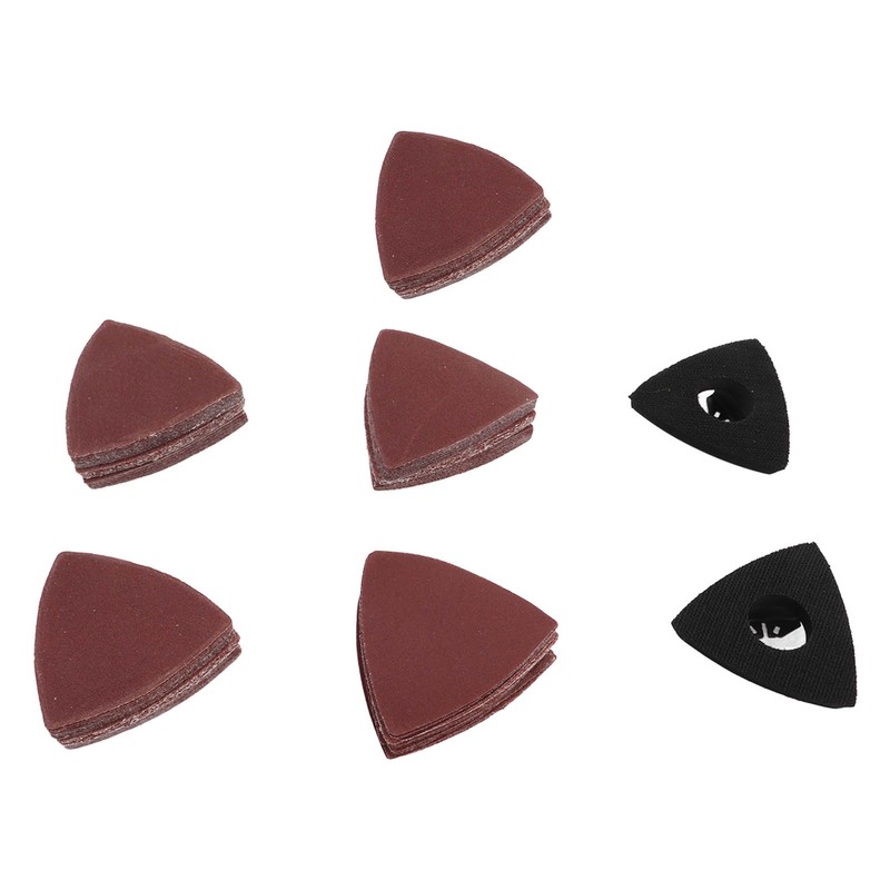 80mm Triangular Sandpaper Set Multifunctional Polishing Sanding Paper Replacement with