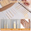 230 Pcs Brow Lamination Supplies with Plastic Box Wooden Micro