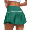 JoyGirl Gonna da tennis da donna con pantaloncini interni, plissettata,