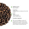 Black Pepper Whole Corns Organic - Gourmet Black Peppercorn -