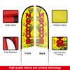 QSUM Nachos Flag for Business, Nachos Signs, 8FT Polyester Advertising