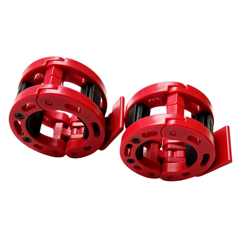 Clamps for 2 Inch Olympic Barbell, Locking Weight Clips, Locking