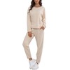 DAVID ARCHY Women Sweatsuits 2 Piece Set Casual Sweat Set