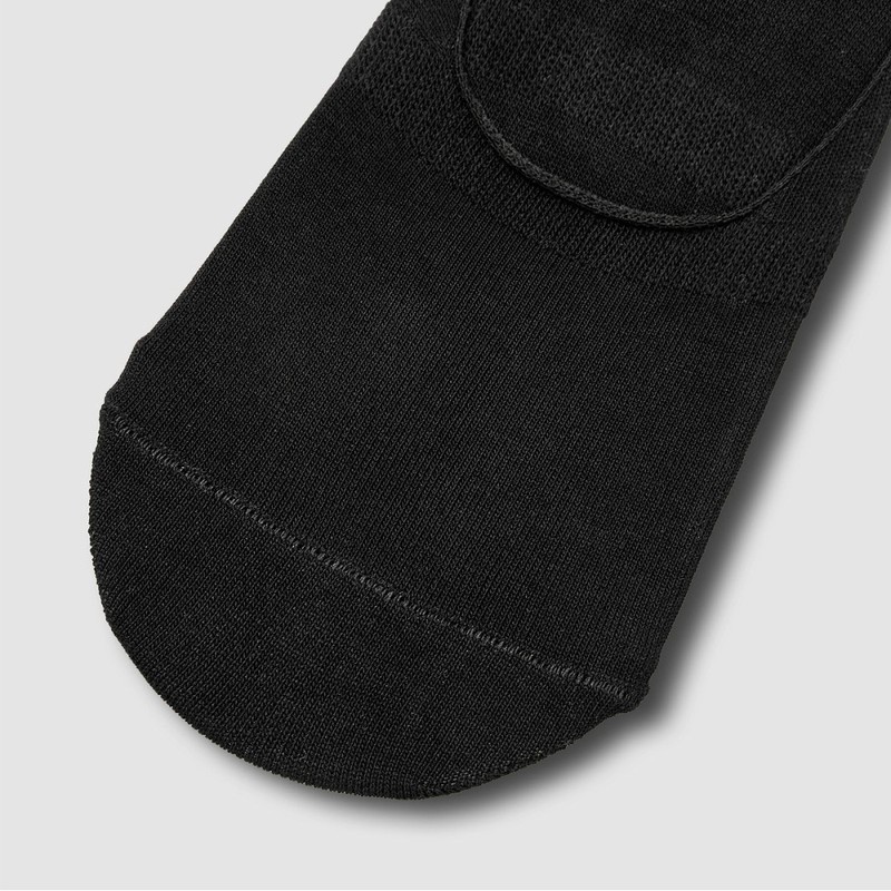 JAJU [JAJU] Men's Cotton Middle Cut Fake Socks 5 Pairs_Black