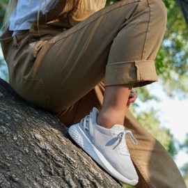 Kizik Athens, Slip-On Sneakers, Casual Shoes, Comfortable and Stylish Womens or Mens Shoes for Work, Walking, The Office, Womens and Mens Slip on Sneakers Athens Slate Grey Wide M11.5 / W13