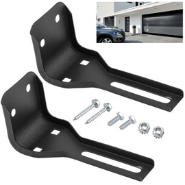 2 Pcs 041A5281-1 Safety Sensor Extension Bracket Kit Fits for LiftMaster Cham-BER-Lain Garage Door Opener Safety Sensors, Replace 41A5281-1 (Black)