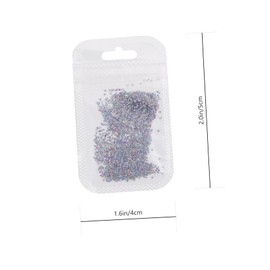 Baluue Nail Art Micro Diamonds 2 Pack of Crystal Glass Nail DIY Decor for Girls Shiny Manicure Accessory for Home Use