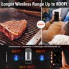 Wireless Meat Thermometer Digital Grill Thermometer Bluetooth Food Thermometer with