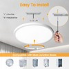 TALOYA Ceiling Light,4 Pack,10 Inch,20W,5 Color Selectable White Flush Mount