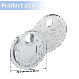 JNNJ Plug Gap Gauge Tool Spark Plugs, Measuring Tool for Spark Plug Gap Gauge, Spark Plug Gap Gauge Measuring Tool Wire, Zinc Alloy Type Automotive Spark Plug Gap Gauge Measuring Tool