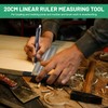 LALAGO Marking Ruler Stainless Steel T-Hole, Ultra Precision Marking T