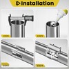ZEHCLP 2 Pcs 3.5 inch Exhaust Clamp 3 1/2 Butt