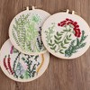Huacan Embroidery Set for Beginners Adults 3 Pieces DIY Embroidery