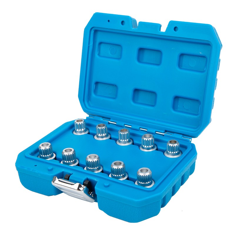 10Pcs Wheel Locking Lug Nut Key Set Remover Installation Anti‑Theft