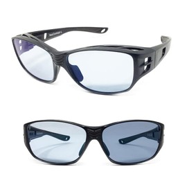 Neo Contrast SC50PHN Dimmable Sunglasses, Night Driving Overglasses, UV Protection, Driving Sunglasses, Made in Japan, Made in Sabae, Hopnik Laboratory, Black Large
