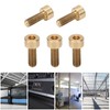 50Pcs Cap Hex Socket Screw Copper Fastener Hardware Tools Industrial